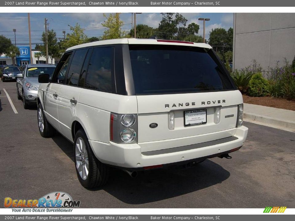 2007 Land Rover Range Rover Supercharged Chawton White / Ivory/Black Photo #20