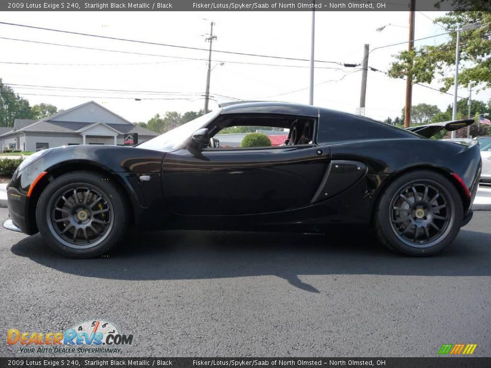 2009 Lotus Exige S 240 Starlight Black Metallic / Black Photo #1