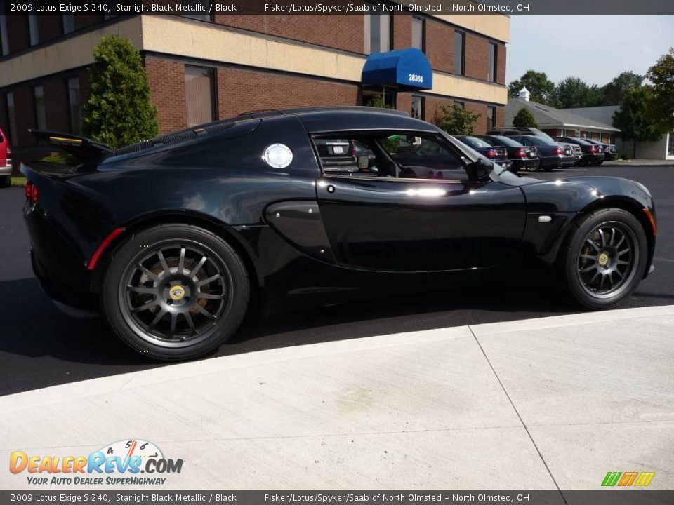 2009 Lotus Exige S 240 Starlight Black Metallic / Black Photo #6
