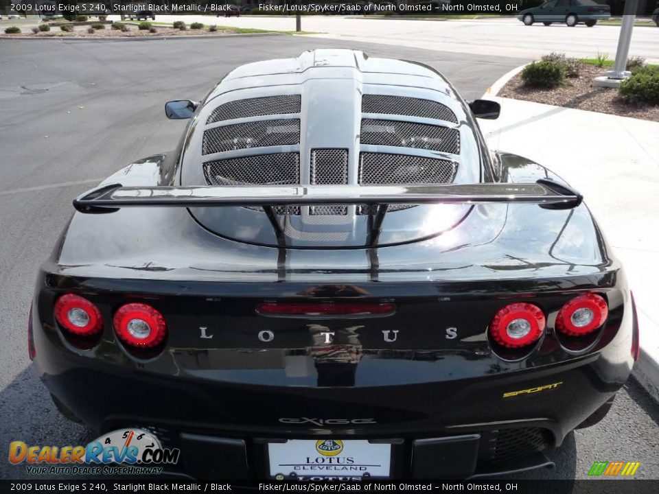 2009 Lotus Exige S 240 Starlight Black Metallic / Black Photo #10
