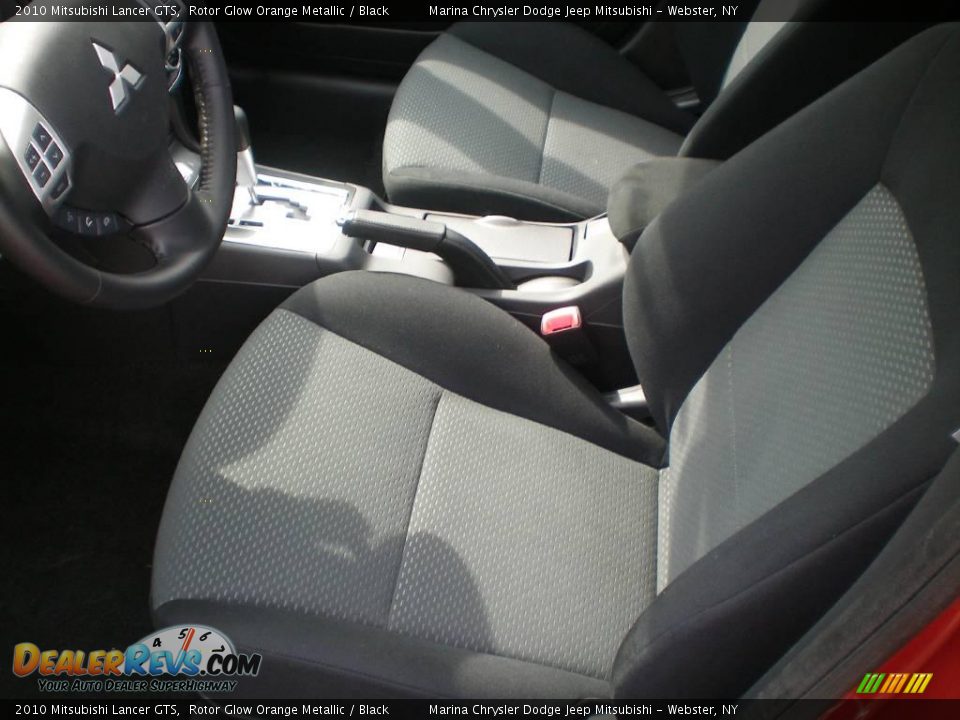 2010 Mitsubishi Lancer GTS Rotor Glow Orange Metallic / Black Photo #2
