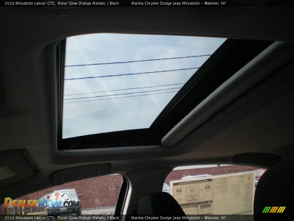 2010 Mitsubishi Lancer GTS Rotor Glow Orange Metallic / Black Photo #3
