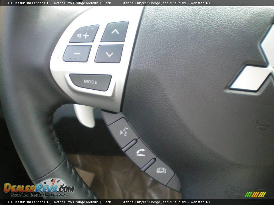2010 Mitsubishi Lancer GTS Rotor Glow Orange Metallic / Black Photo #4