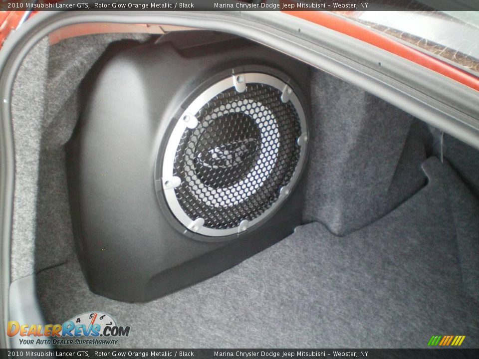 2010 Mitsubishi Lancer GTS Rotor Glow Orange Metallic / Black Photo #5