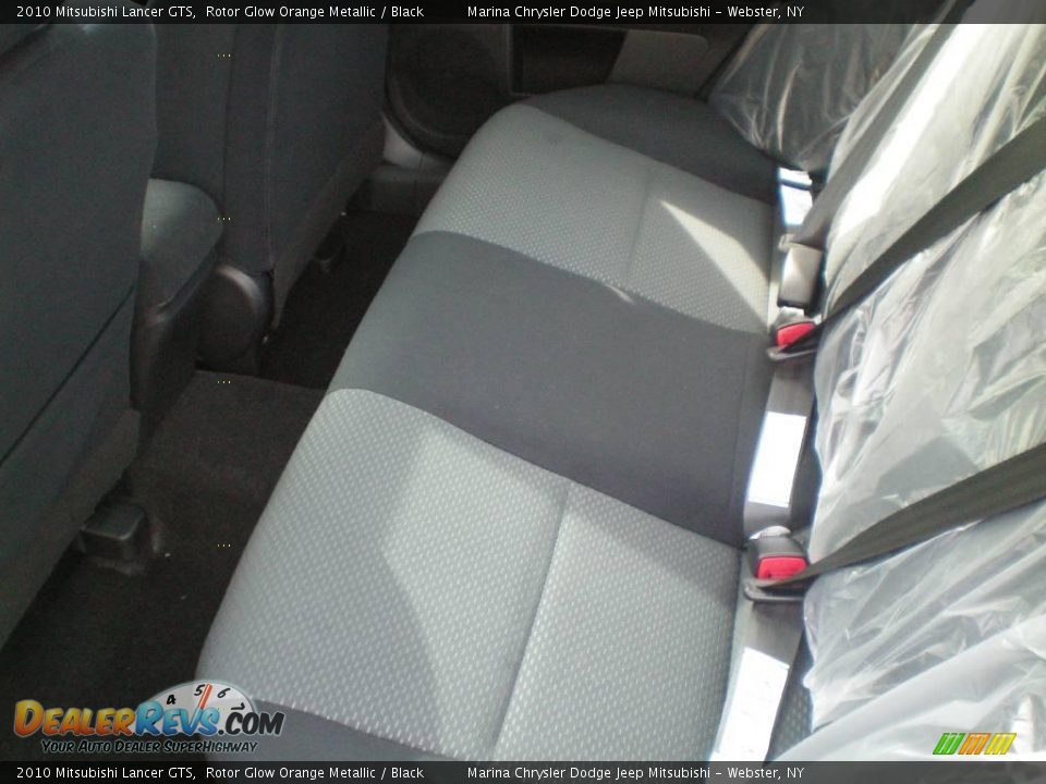 2010 Mitsubishi Lancer GTS Rotor Glow Orange Metallic / Black Photo #18