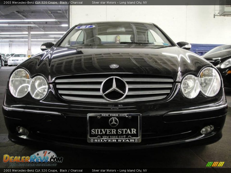 2003 Mercedes-Benz CLK 320 Coupe Black / Charcoal Photo #2