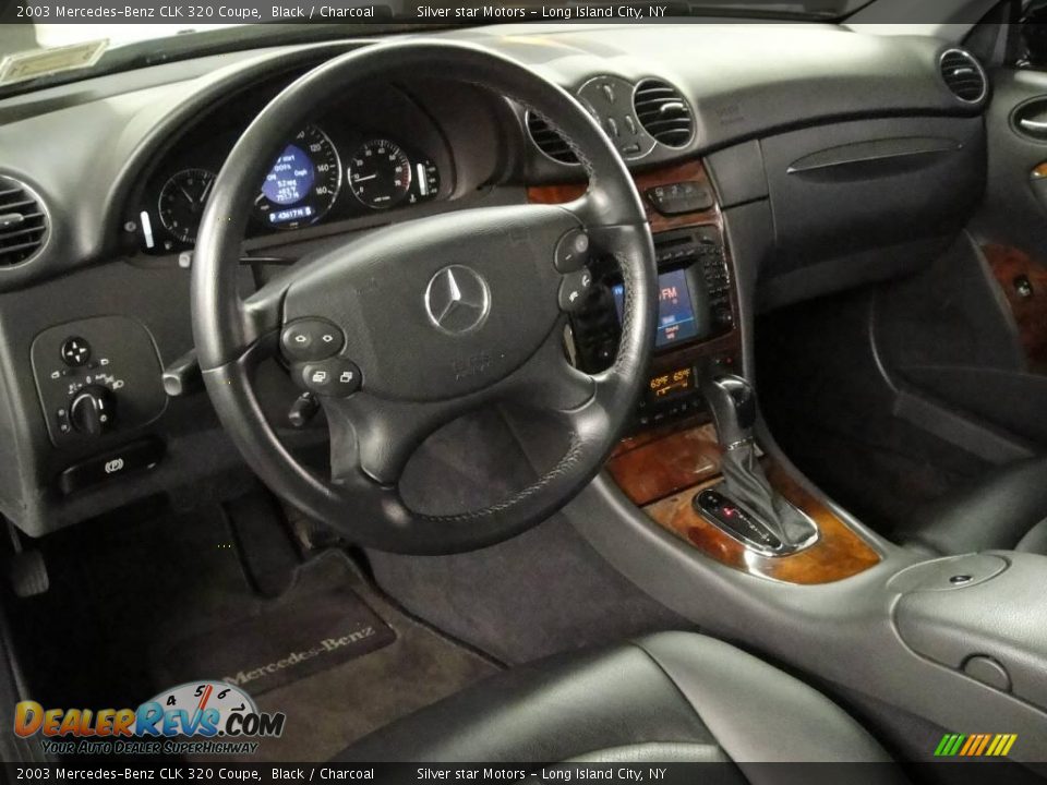 2003 Mercedes-Benz CLK 320 Coupe Black / Charcoal Photo #6