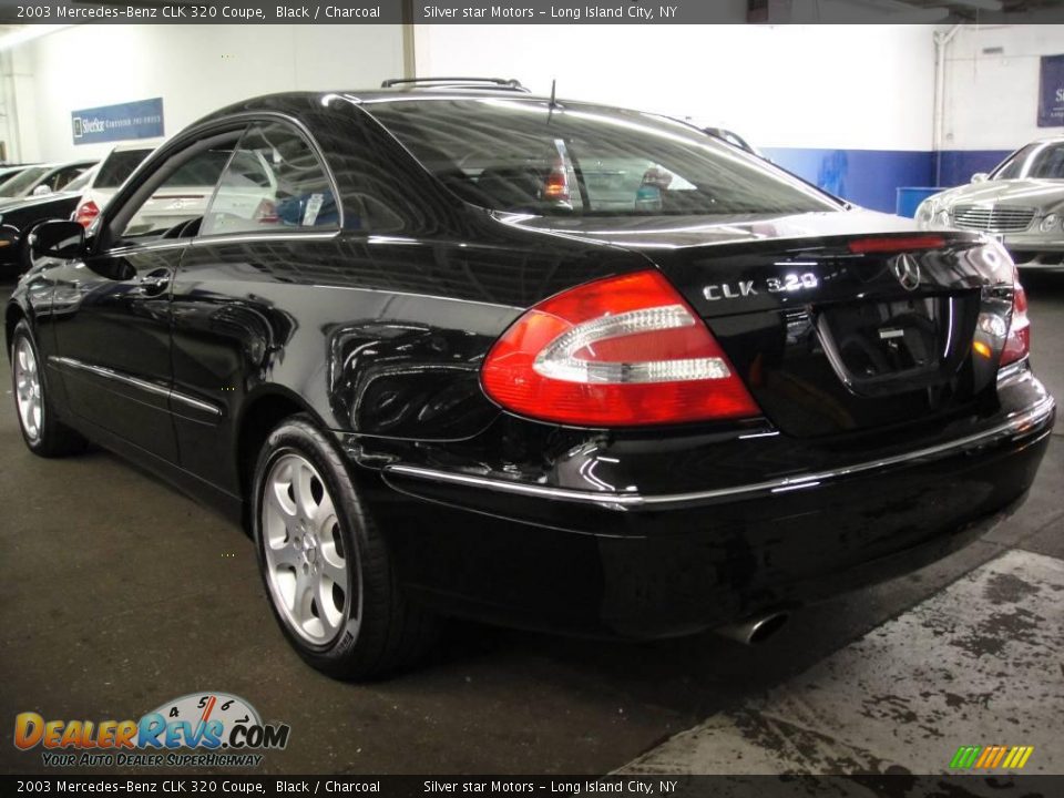 2003 Mercedes-Benz CLK 320 Coupe Black / Charcoal Photo #10