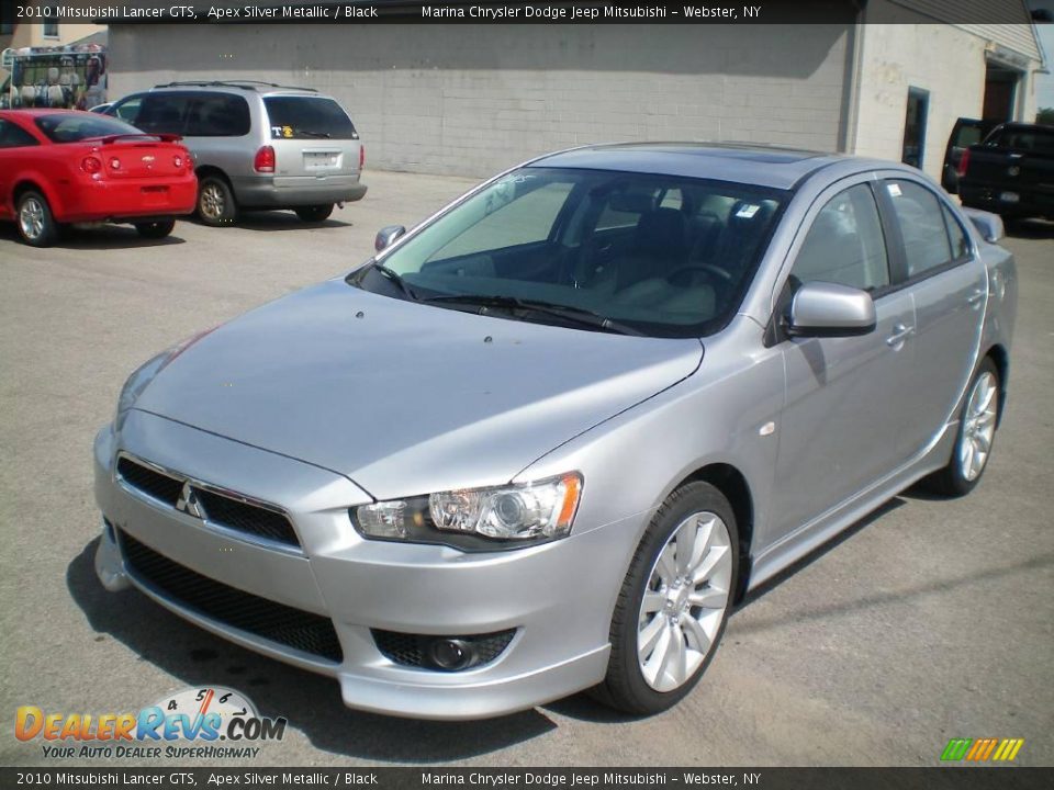 2010 Mitsubishi Lancer GTS Apex Silver Metallic / Black Photo #1