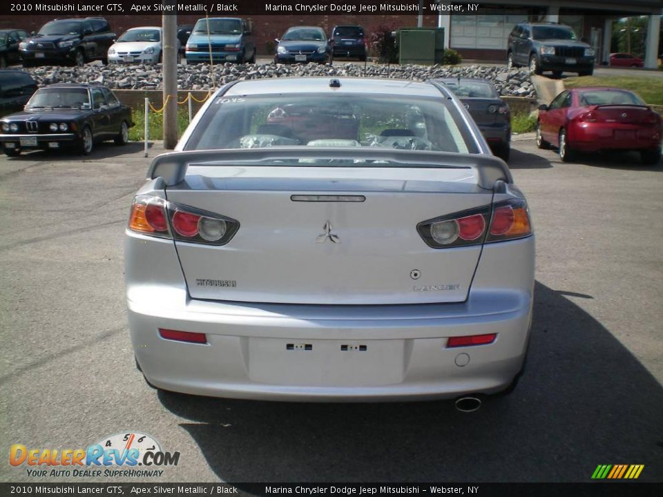 2010 Mitsubishi Lancer GTS Apex Silver Metallic / Black Photo #11
