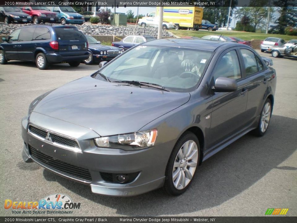 2010 Mitsubishi Lancer GTS Graphite Gray Pearl / Black Photo #1