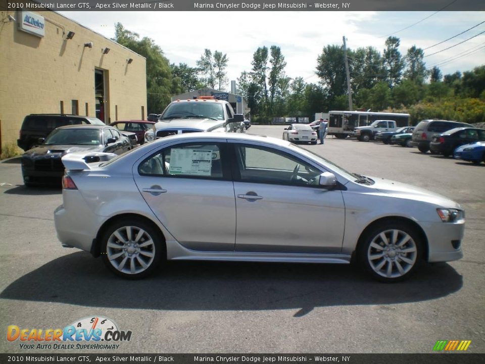 2010 Mitsubishi Lancer GTS Apex Silver Metallic / Black Photo #13