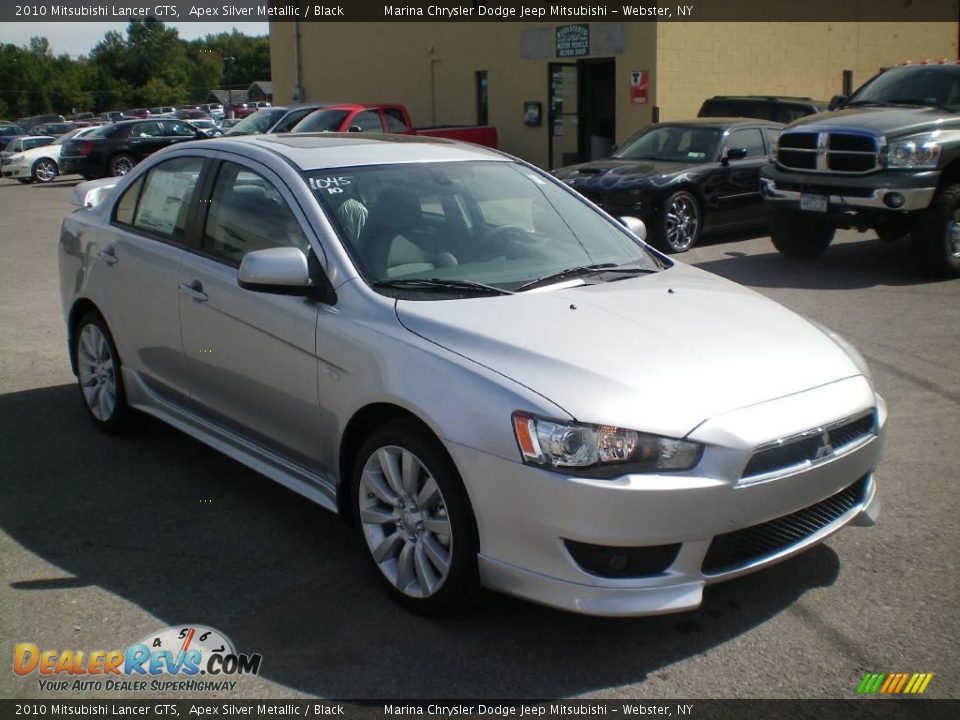 2010 Mitsubishi Lancer GTS Apex Silver Metallic / Black Photo #14