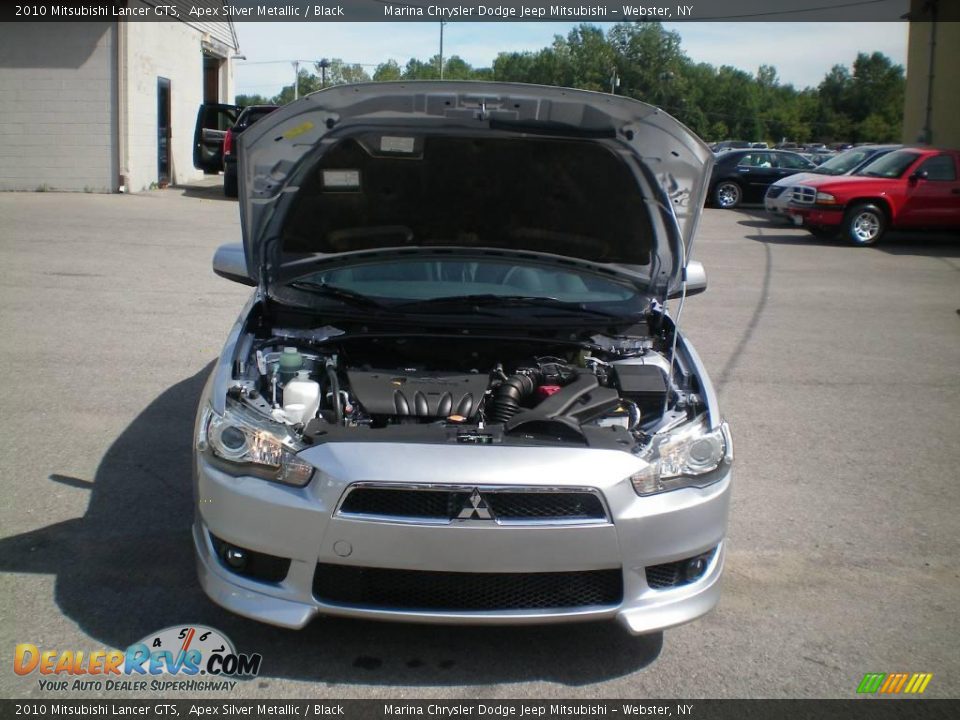 2010 Mitsubishi Lancer GTS Apex Silver Metallic / Black Photo #16