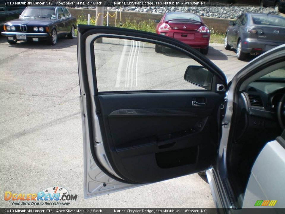 2010 Mitsubishi Lancer GTS Apex Silver Metallic / Black Photo #18