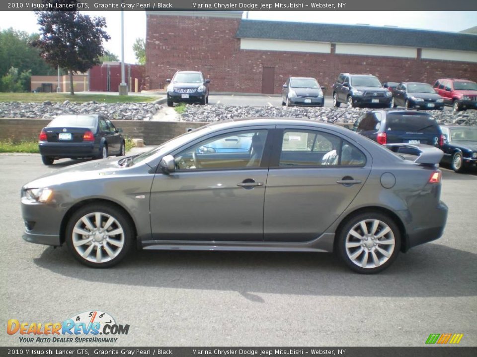 2010 Mitsubishi Lancer GTS Graphite Gray Pearl / Black Photo #7