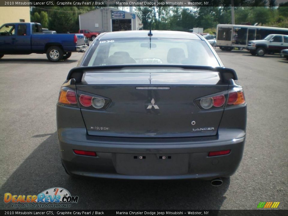 2010 Mitsubishi Lancer GTS Graphite Gray Pearl / Black Photo #9