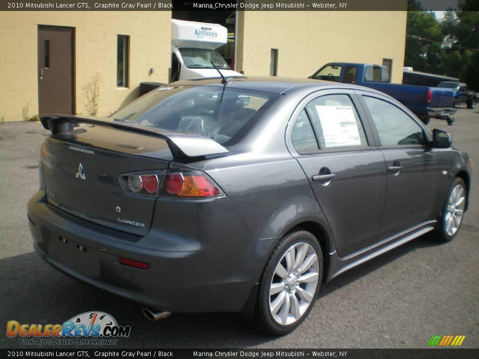 2010 Mitsubishi Lancer GTS Graphite Gray Pearl / Black Photo #10