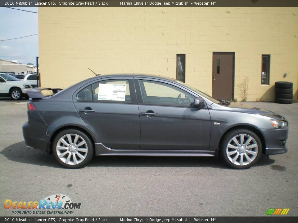 2010 Mitsubishi Lancer GTS Graphite Gray Pearl / Black Photo #11