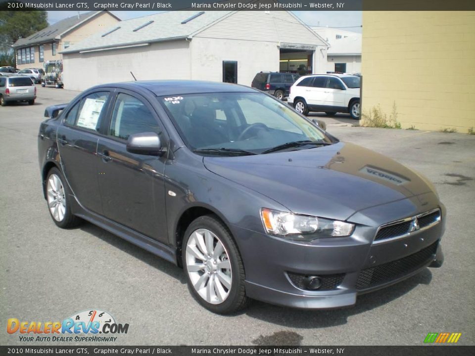 2010 Mitsubishi Lancer GTS Graphite Gray Pearl / Black Photo #12