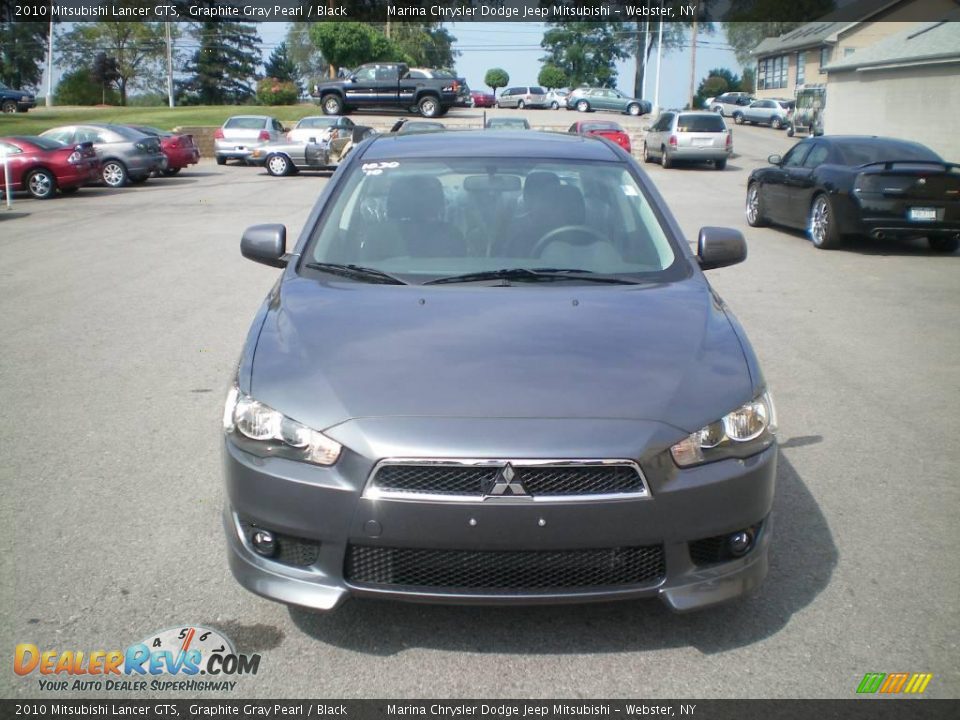 2010 Mitsubishi Lancer GTS Graphite Gray Pearl / Black Photo #13