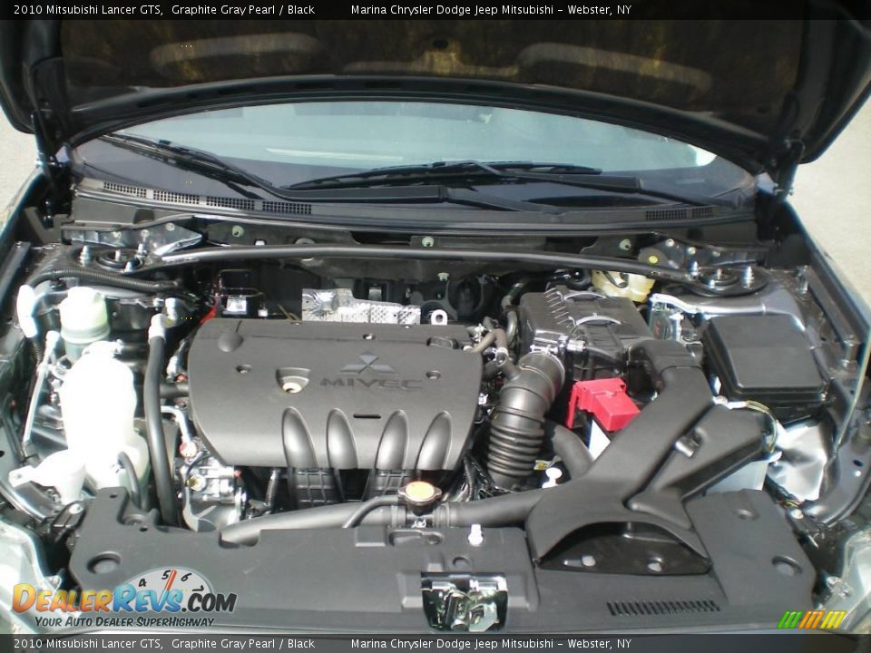 2010 Mitsubishi Lancer GTS Graphite Gray Pearl / Black Photo #15