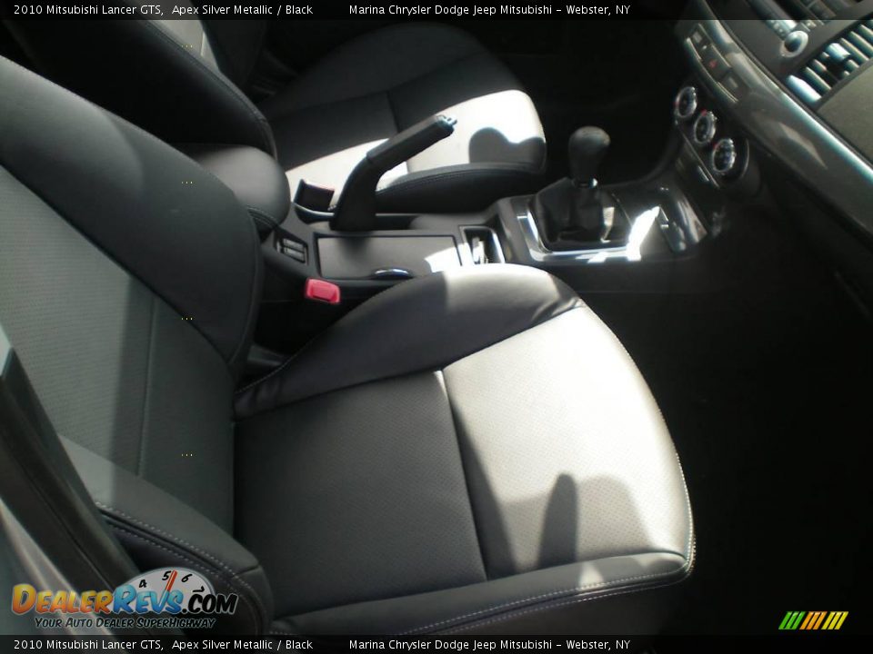 2010 Mitsubishi Lancer GTS Apex Silver Metallic / Black Photo #26