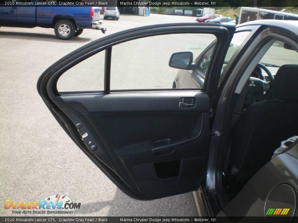 2010 Mitsubishi Lancer GTS Graphite Gray Pearl / Black Photo #17