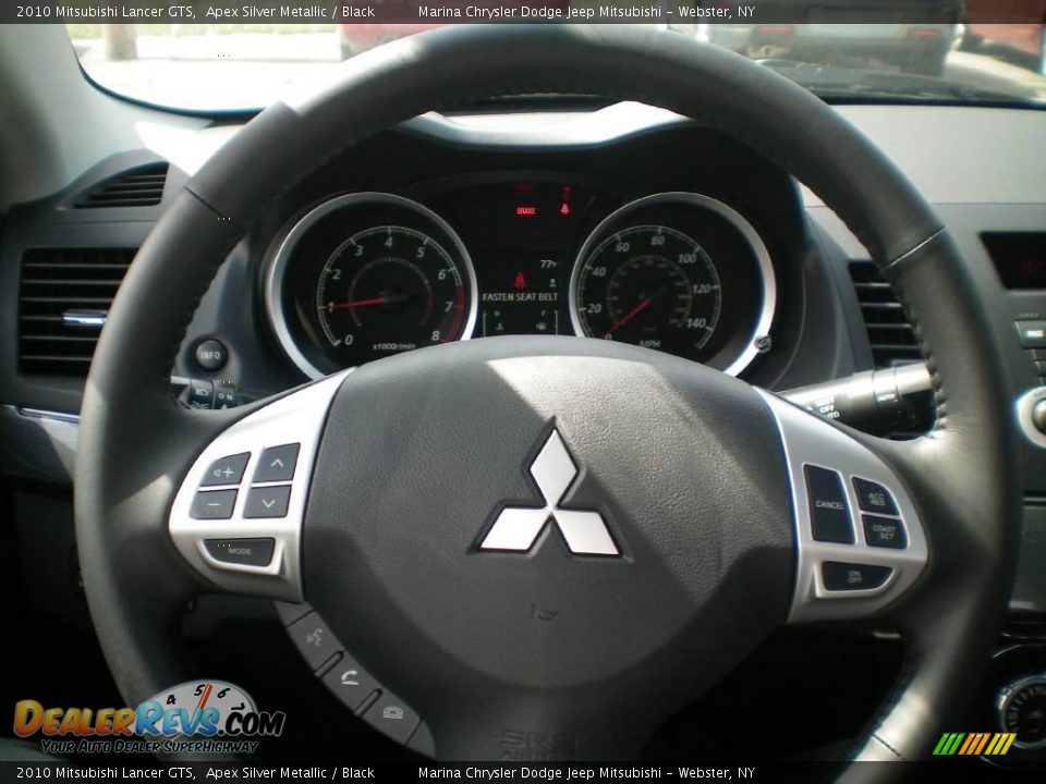 2010 Mitsubishi Lancer GTS Apex Silver Metallic / Black Photo #29