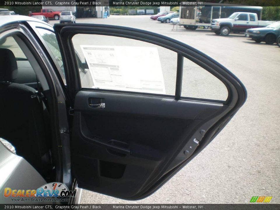 2010 Mitsubishi Lancer GTS Graphite Gray Pearl / Black Photo #21