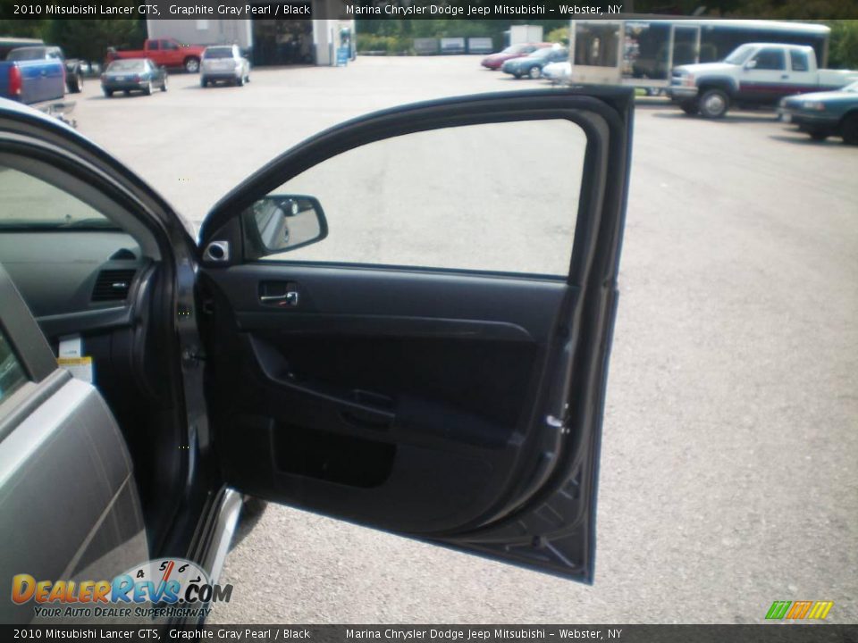 2010 Mitsubishi Lancer GTS Graphite Gray Pearl / Black Photo #23