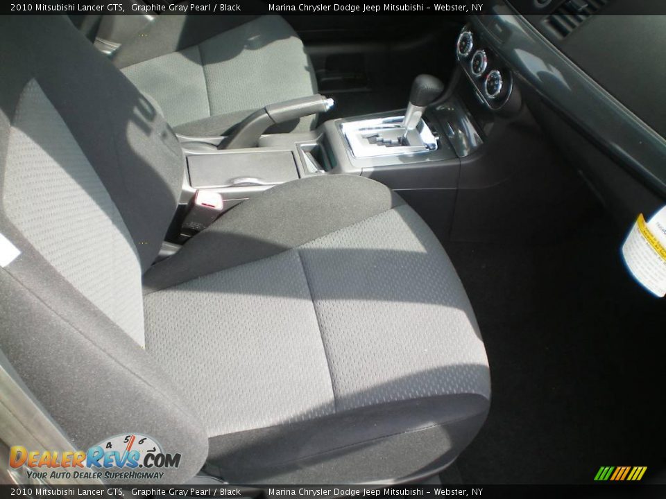 2010 Mitsubishi Lancer GTS Graphite Gray Pearl / Black Photo #24