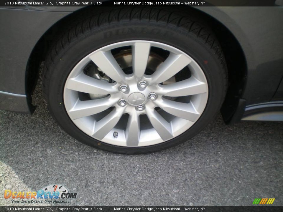 2010 Mitsubishi Lancer GTS Graphite Gray Pearl / Black Photo #25
