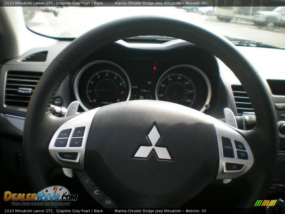 2010 Mitsubishi Lancer GTS Graphite Gray Pearl / Black Photo #27