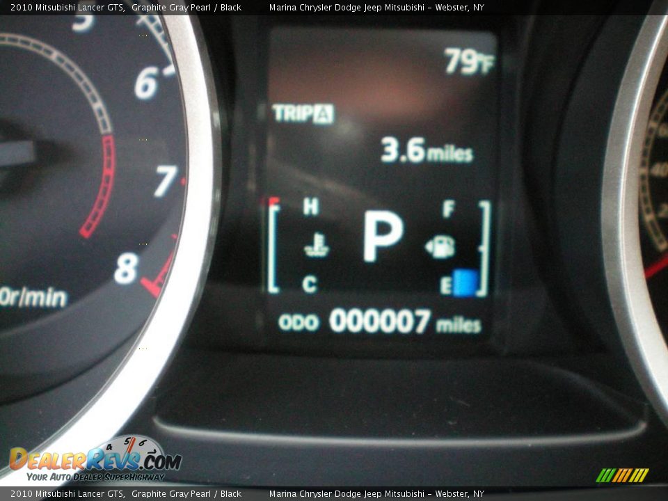 2010 Mitsubishi Lancer GTS Graphite Gray Pearl / Black Photo #28