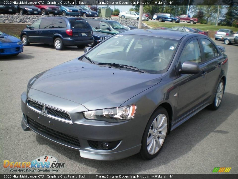 2010 Mitsubishi Lancer GTS Graphite Gray Pearl / Black Photo #1