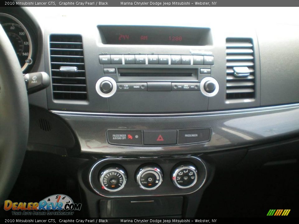 2010 Mitsubishi Lancer GTS Graphite Gray Pearl / Black Photo #5