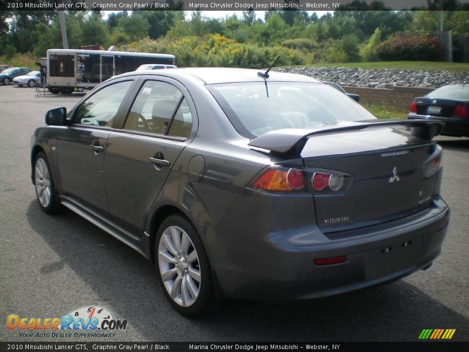 2010 Mitsubishi Lancer GTS Graphite Gray Pearl / Black Photo #9
