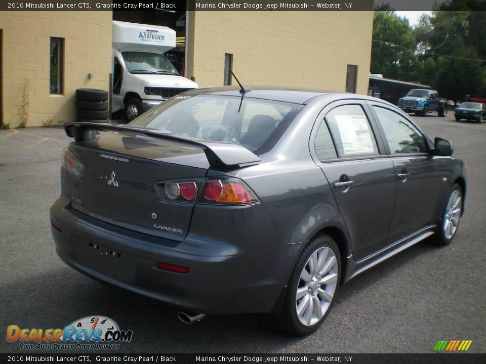 2010 Mitsubishi Lancer GTS Graphite Gray Pearl / Black Photo #11