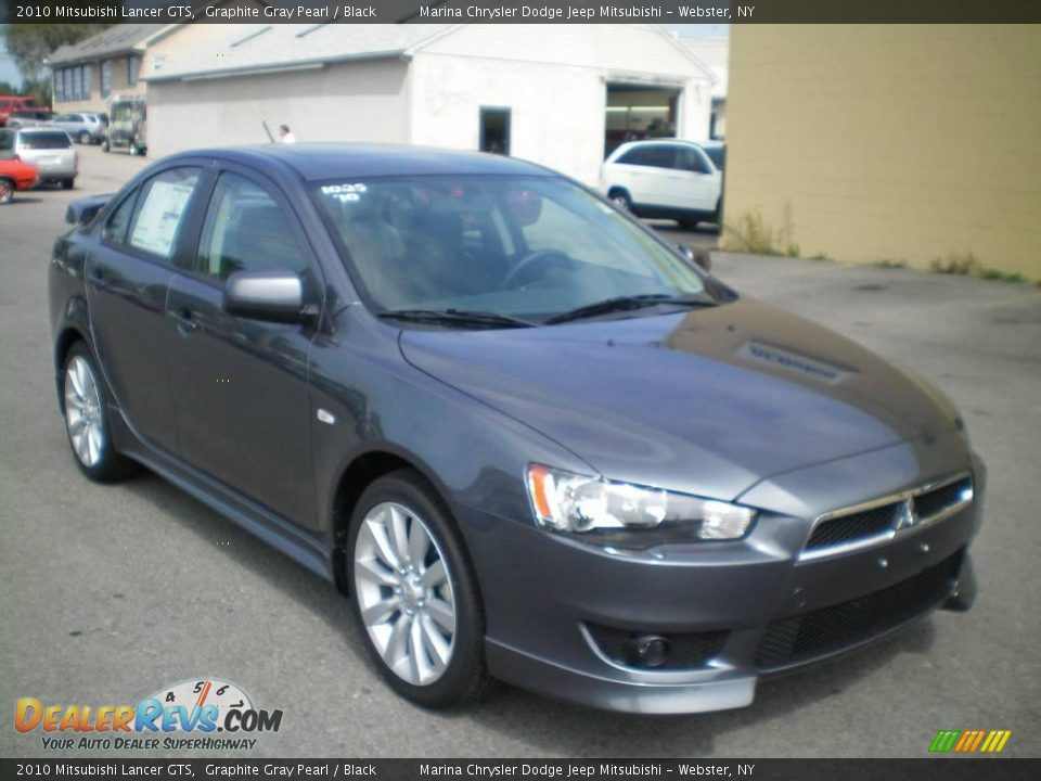 2010 Mitsubishi Lancer GTS Graphite Gray Pearl / Black Photo #13