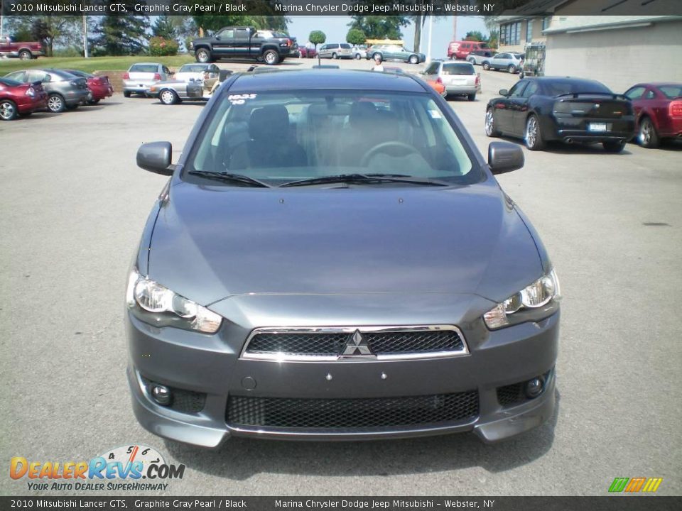 2010 Mitsubishi Lancer GTS Graphite Gray Pearl / Black Photo #14