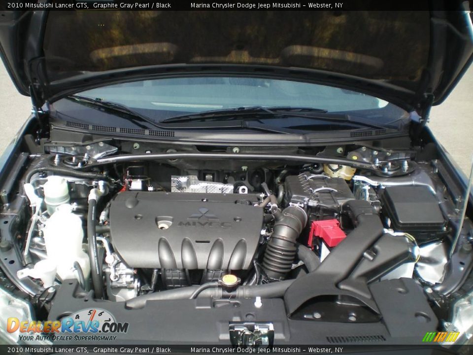 2010 Mitsubishi Lancer GTS Graphite Gray Pearl / Black Photo #16