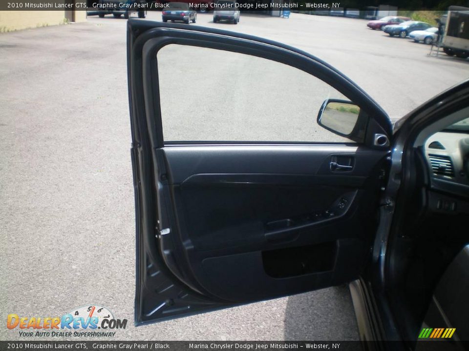 2010 Mitsubishi Lancer GTS Graphite Gray Pearl / Black Photo #17