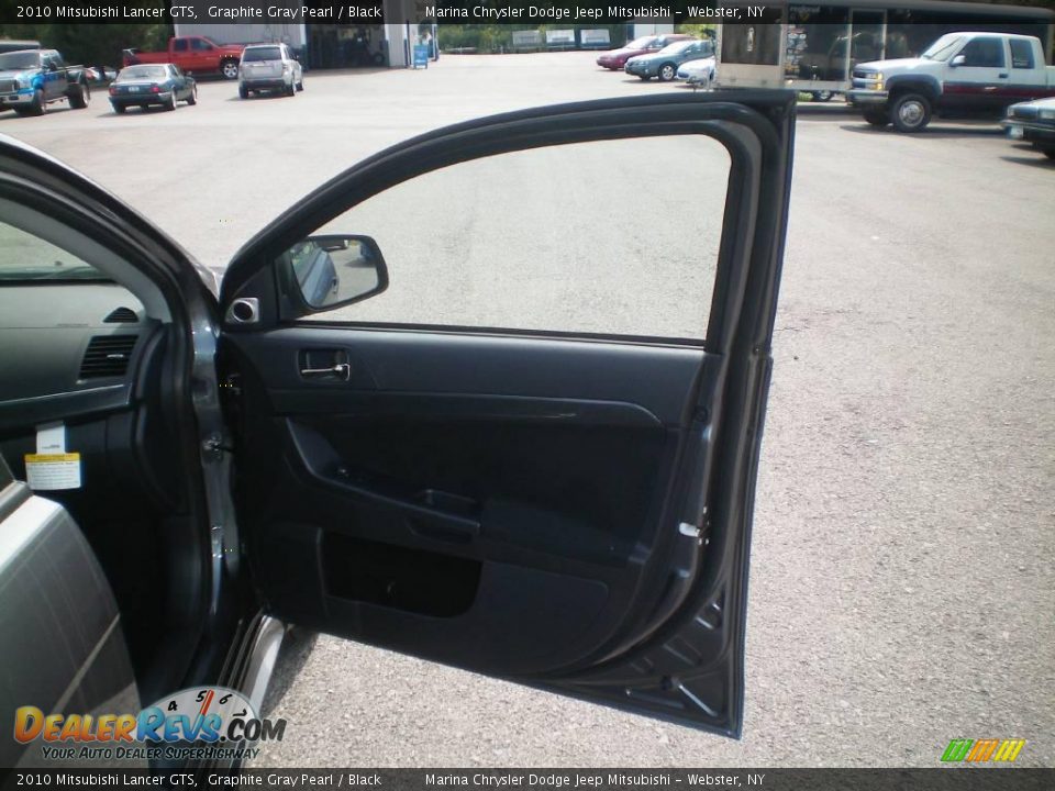 2010 Mitsubishi Lancer GTS Graphite Gray Pearl / Black Photo #24