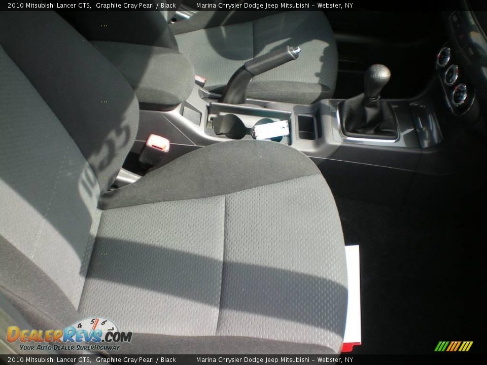 2010 Mitsubishi Lancer GTS Graphite Gray Pearl / Black Photo #25