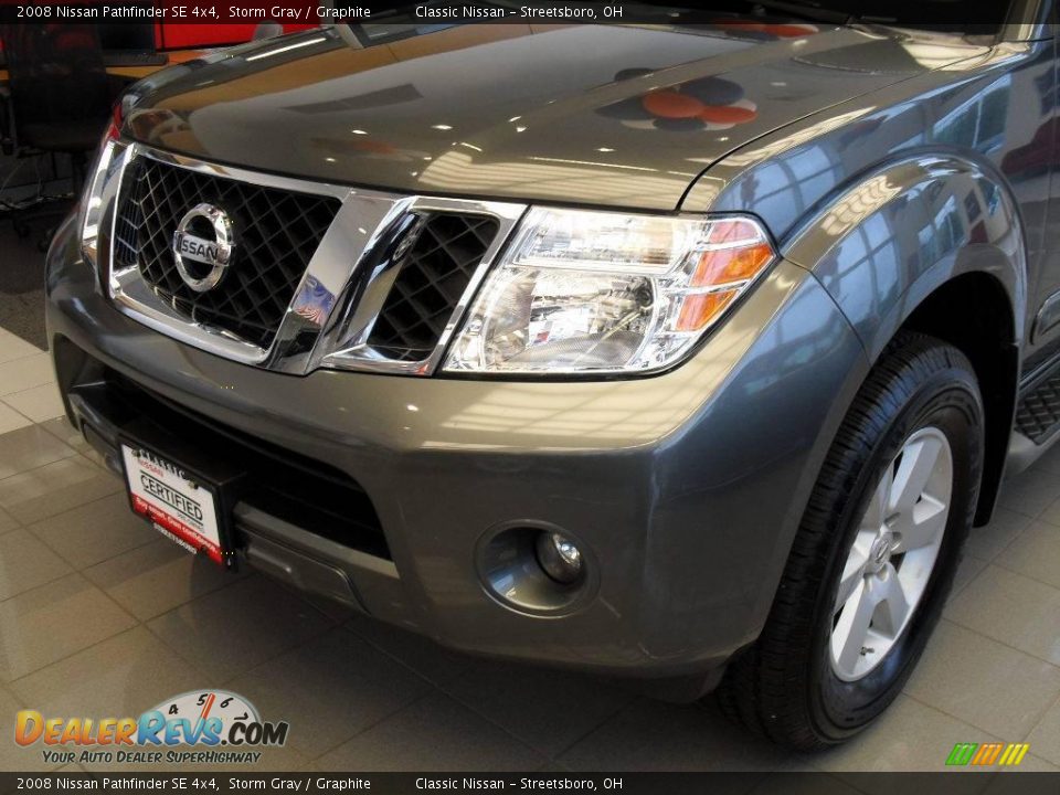 2008 Nissan Pathfinder SE 4x4 Storm Gray / Graphite Photo #7