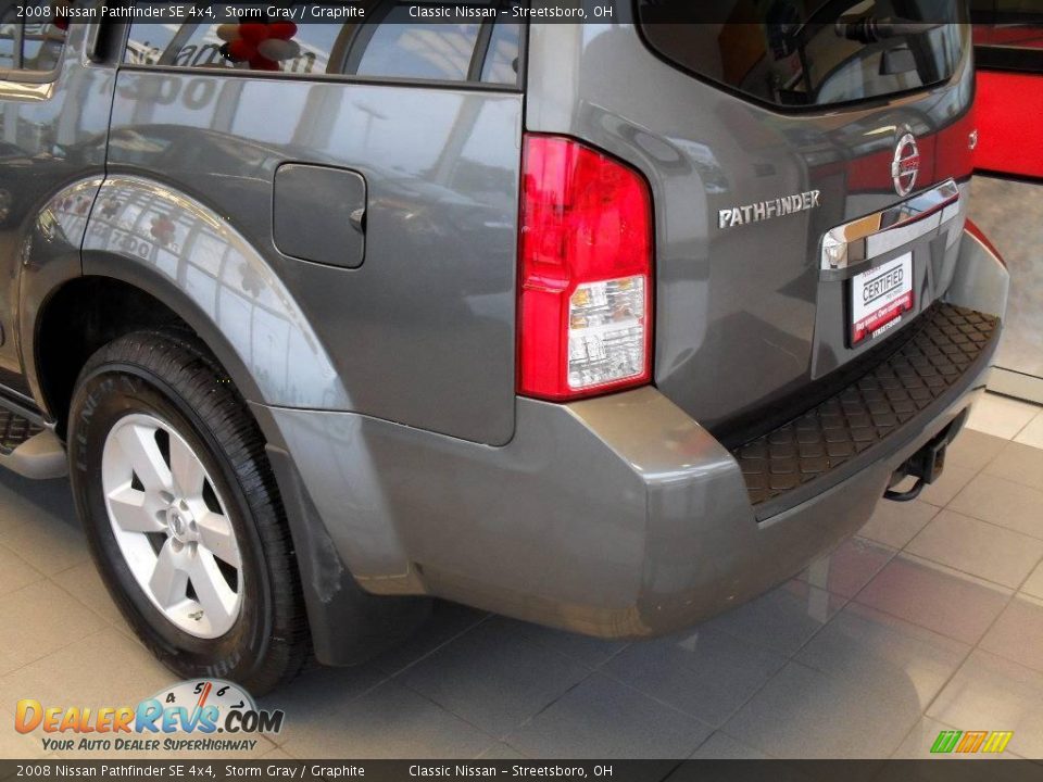2008 Nissan Pathfinder SE 4x4 Storm Gray / Graphite Photo #9