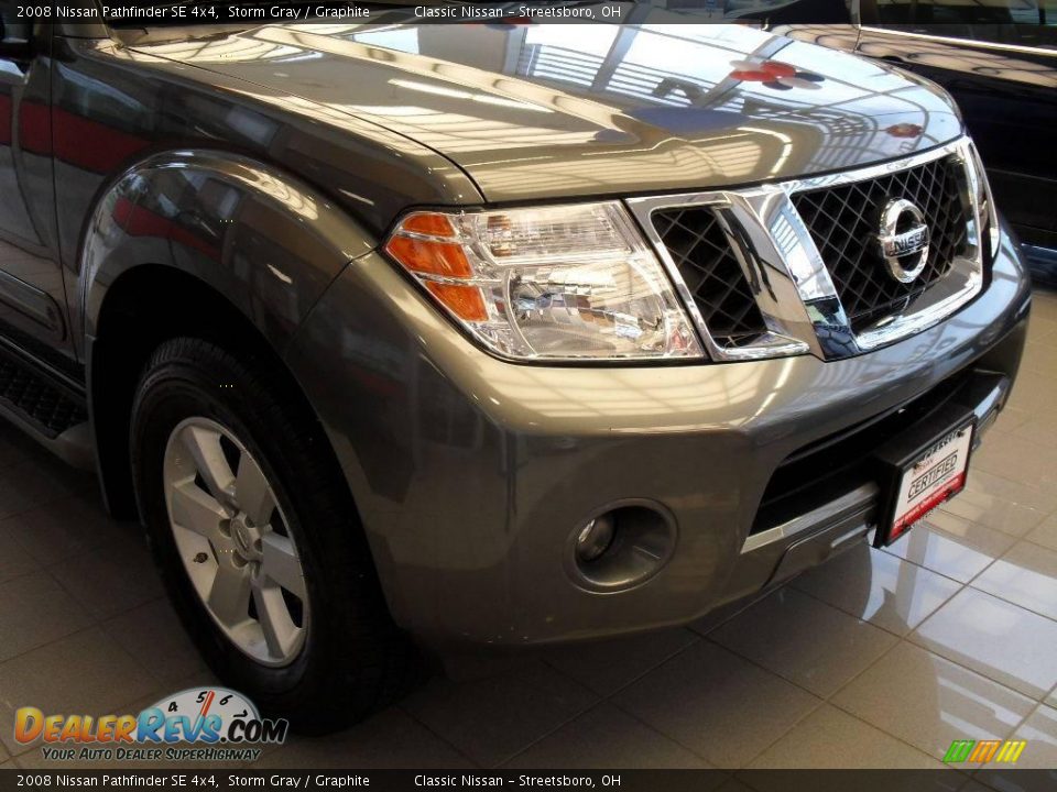 2008 Nissan Pathfinder SE 4x4 Storm Gray / Graphite Photo #12