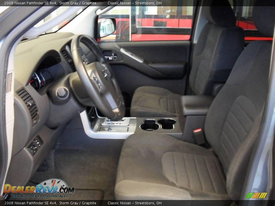 2008 Nissan Pathfinder SE 4x4 Storm Gray / Graphite Photo #14