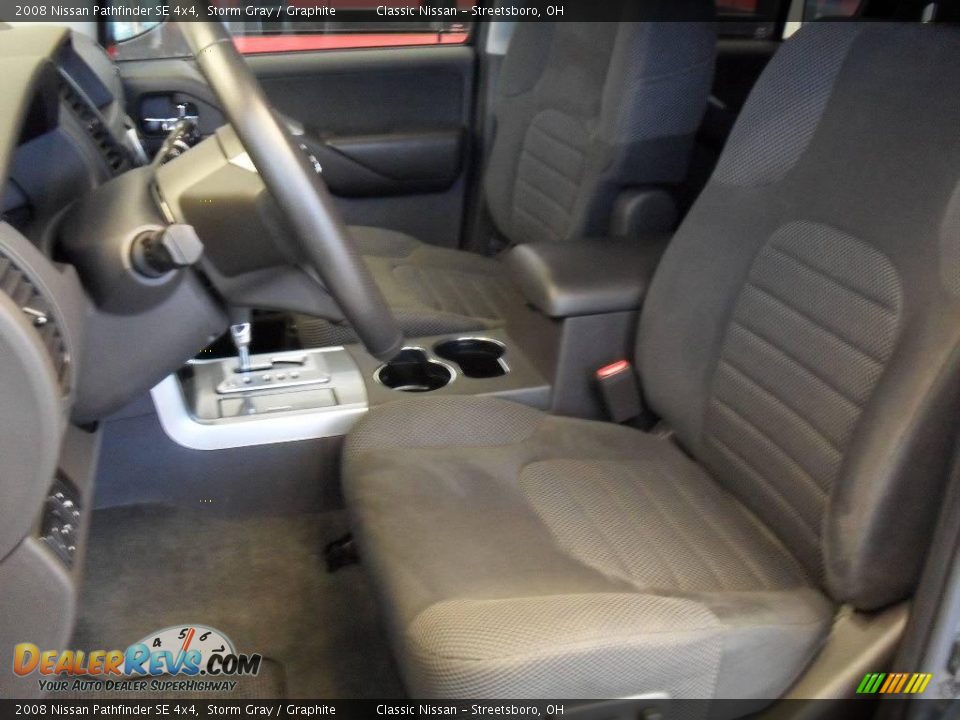 2008 Nissan Pathfinder SE 4x4 Storm Gray / Graphite Photo #16